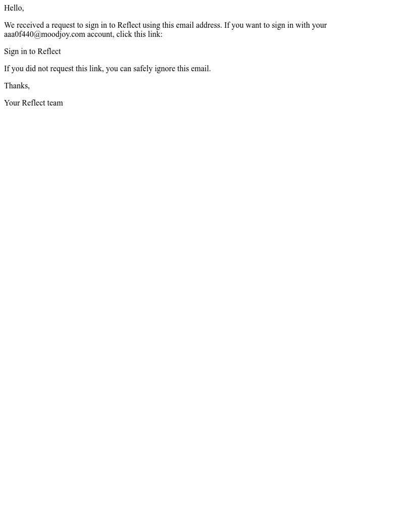  - Sign in to Reflect