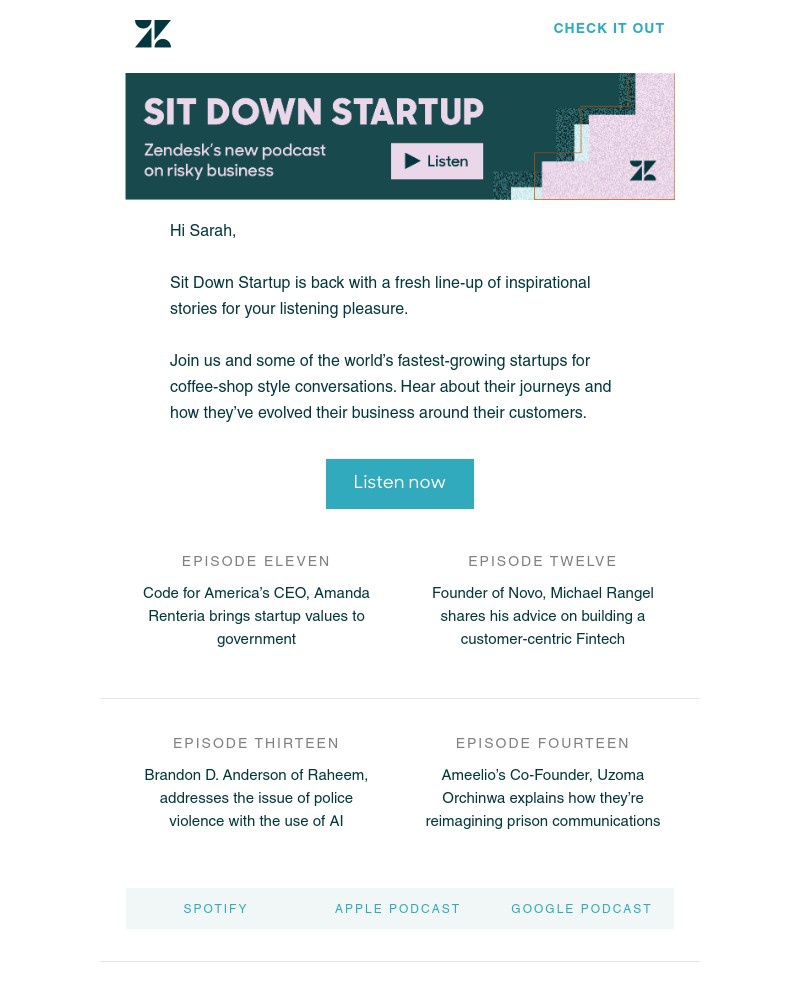 Zendesk - Sit Down Startup is back with some more inspirational stories