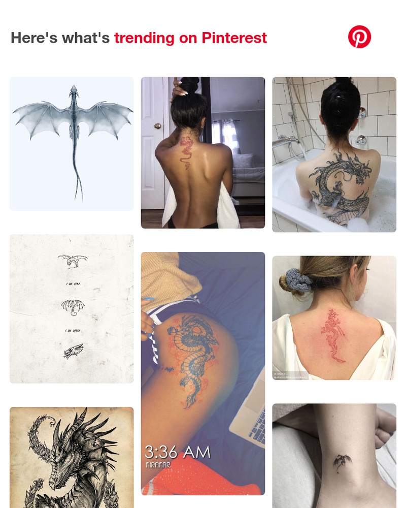 Pinterest - 📌 Small dragon tattoos, Dragon tattoo designs and more Pins popular on Pinterest