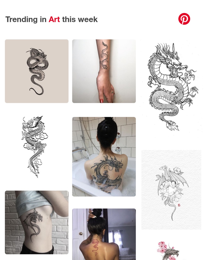 Pinterest - 📌 Small dragon tattoos, Dragon tattoo designs and more Pins trending on Pinterest