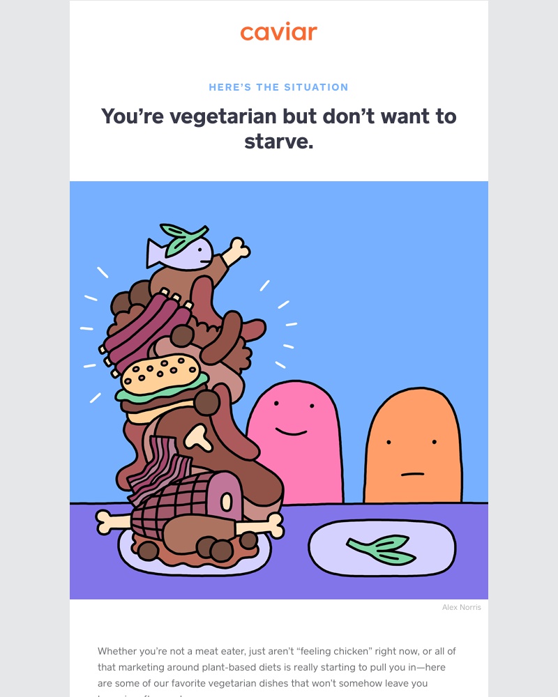  - So you’re a vegetarian but also a person