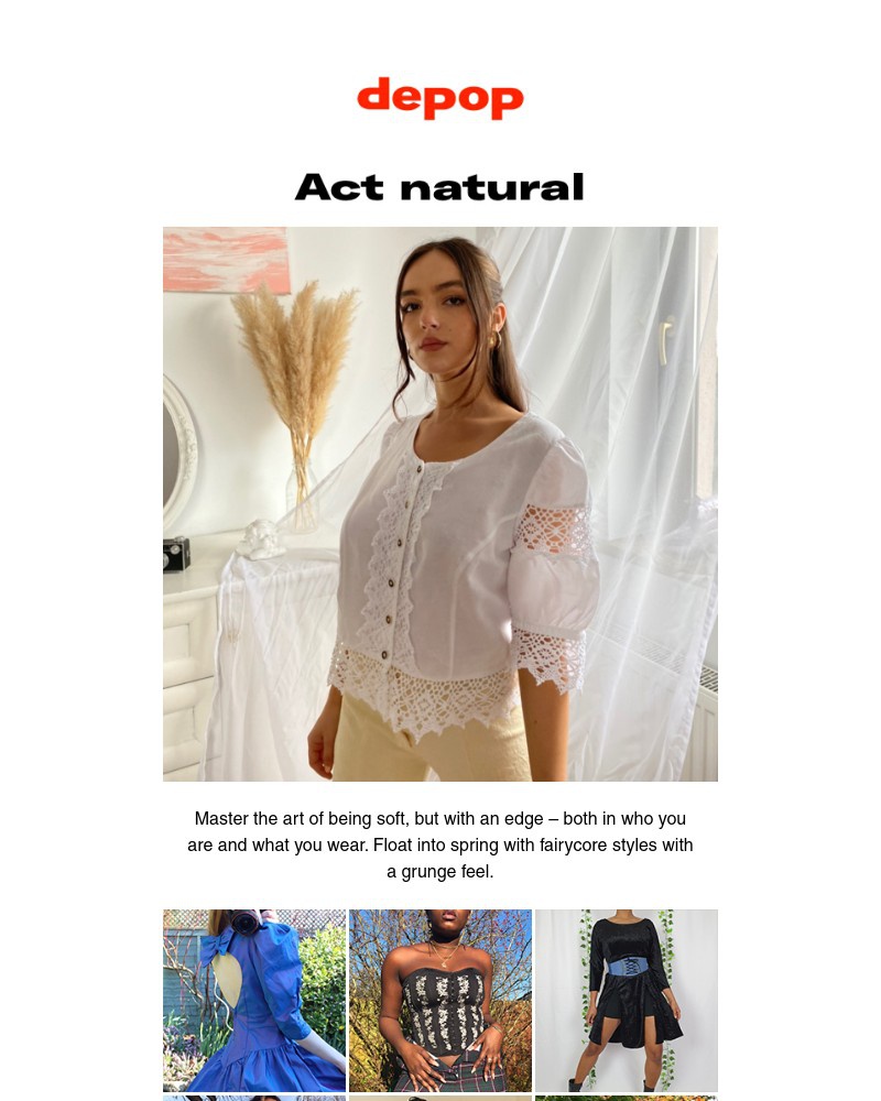 Depop - Soft, but with an edge
