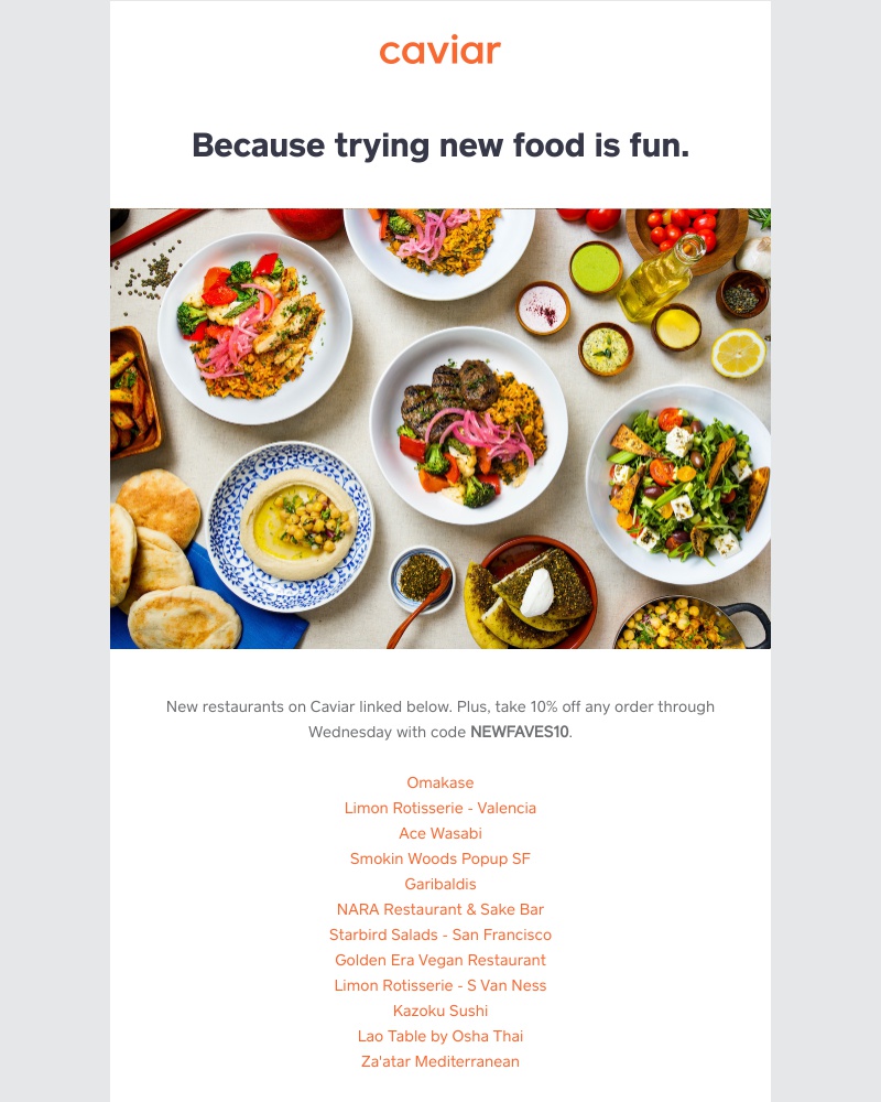  - Some new restaurants for you