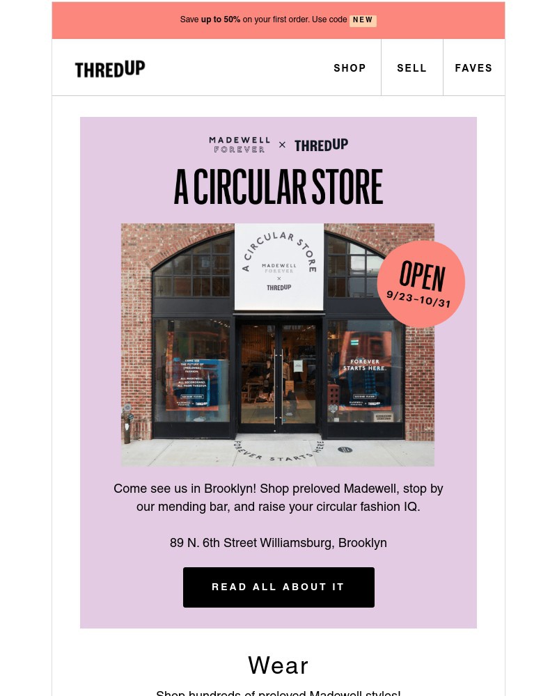 thredUP - Something big is coming to Brooklyn!