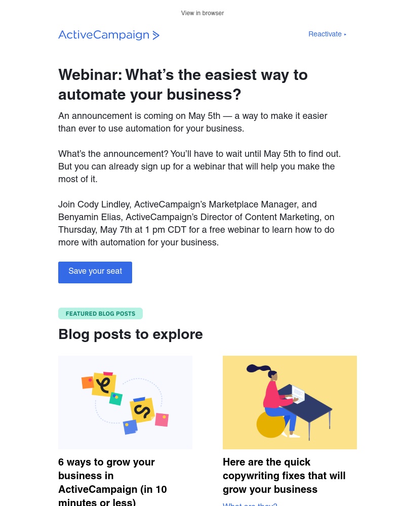  - Something new is coming May 5th (and other stories)