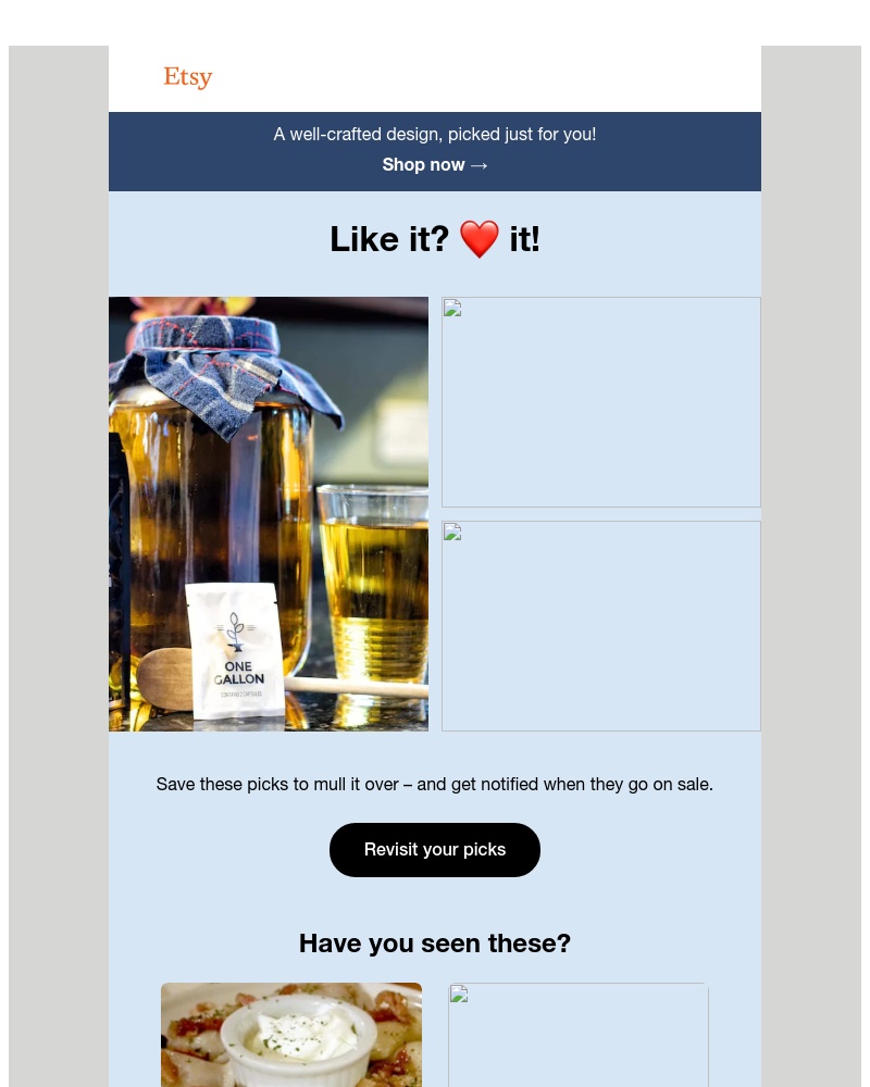 Etsy - Special delivery: Your Etsy weekly updates