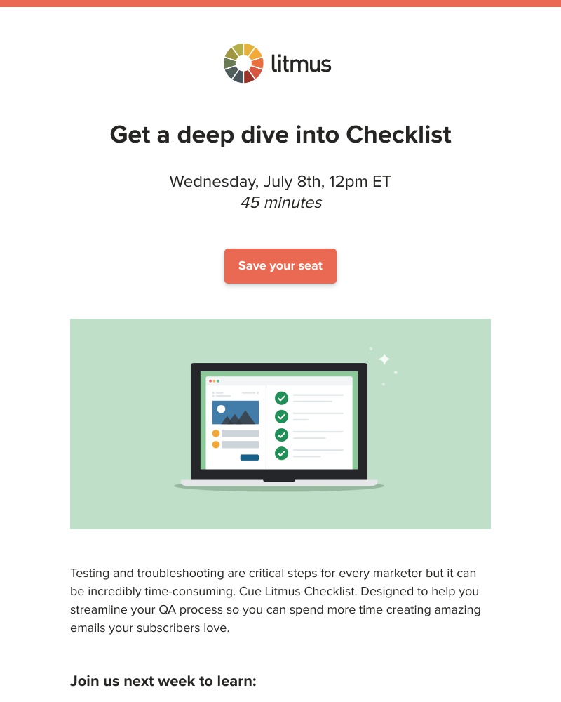 Litmus - Speed up your pre-send process