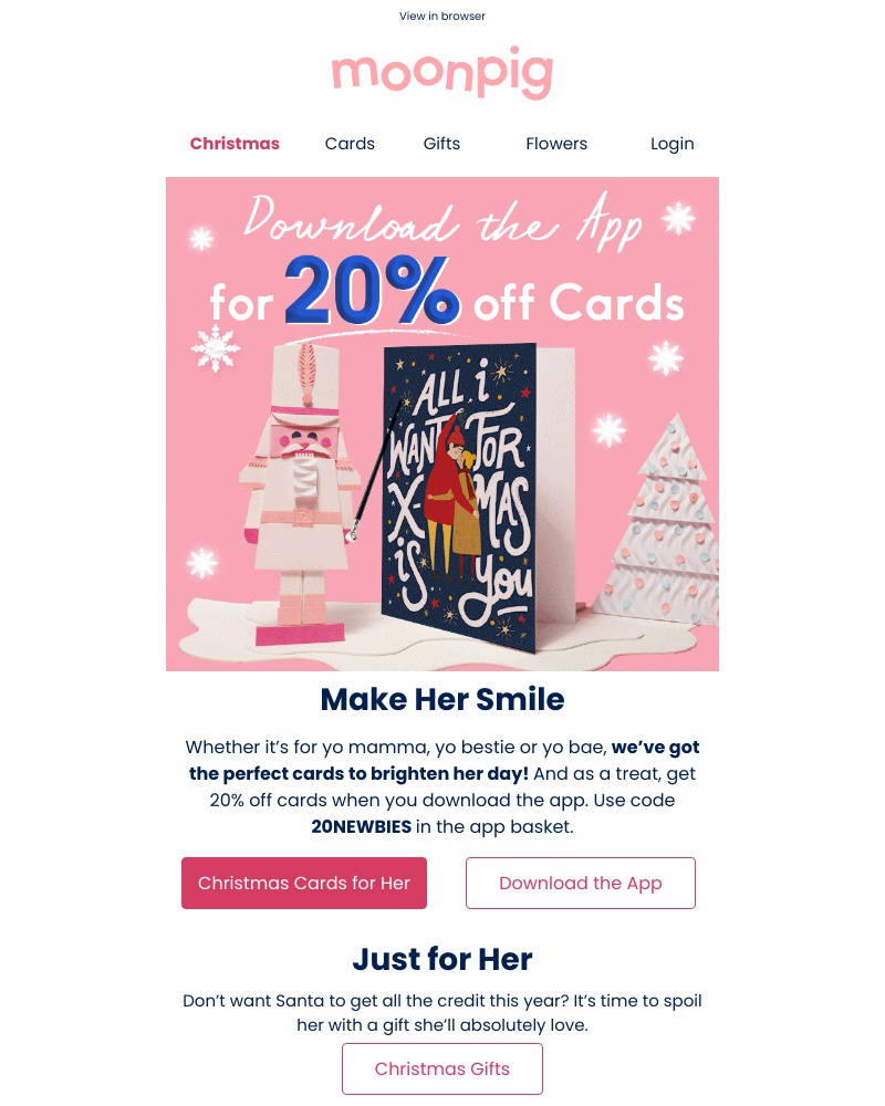 Moonpig - Spoil her this Christmas 🤶❤️