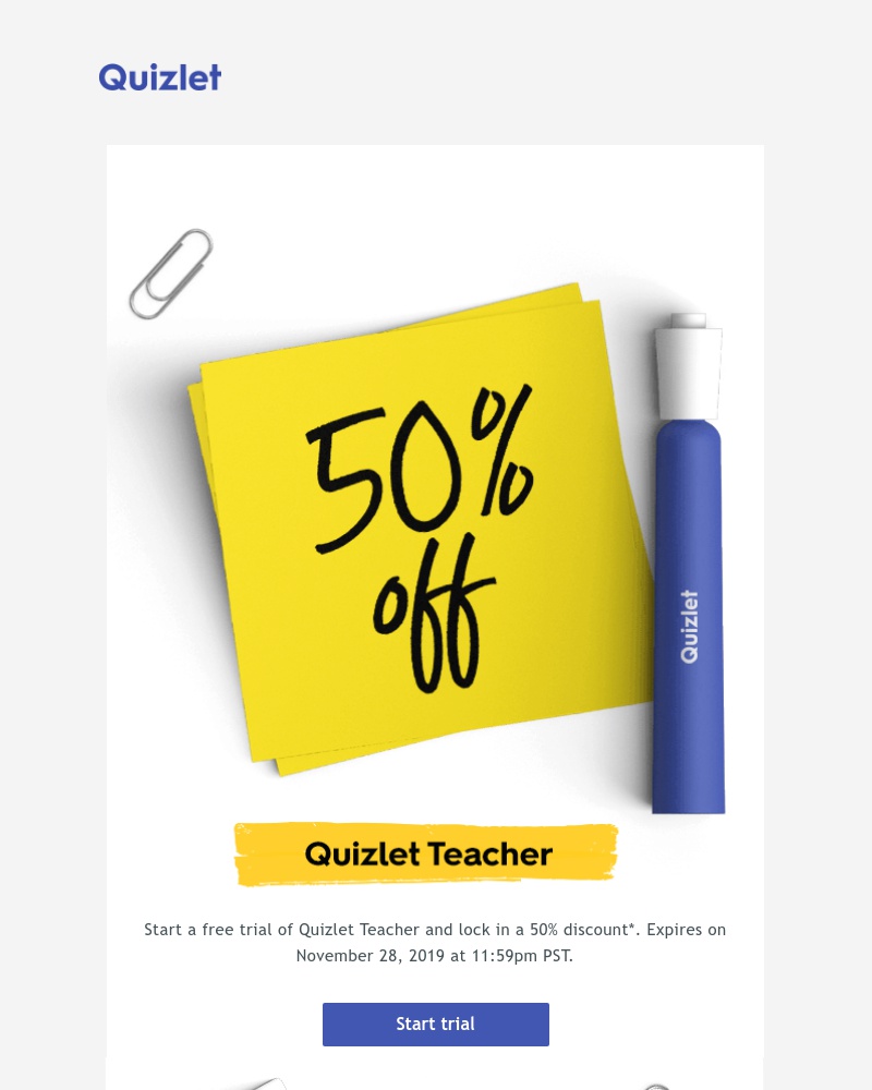 Quizlet - Start a free trial to unlock your discount 🔒