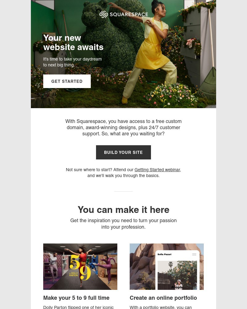 Onboarding on Squarespace video screenshot