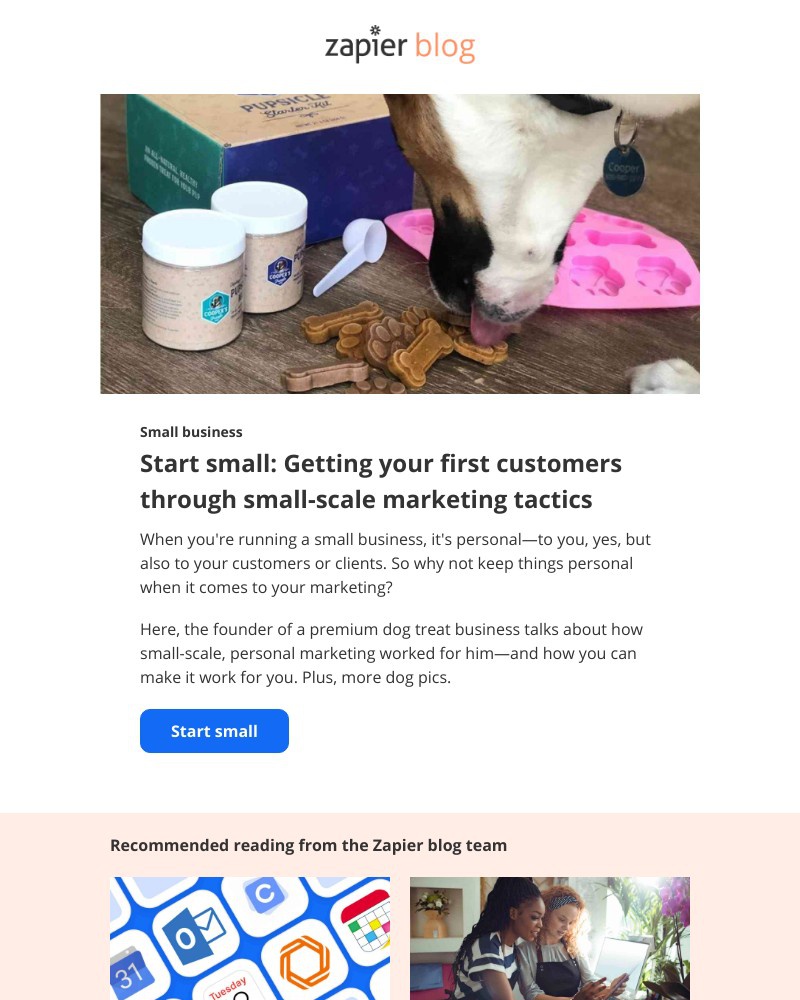 Zapier - Start small: Getting customers through small-scale marketing tactics