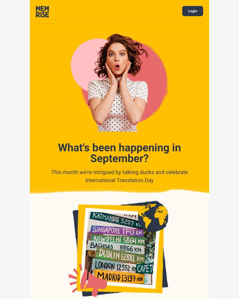 Memrise - Start the season with your September newsletter