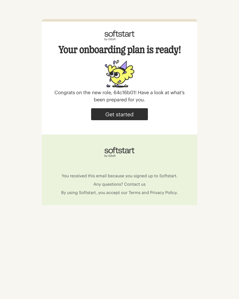 Accepting an invite on Softstart video screenshot