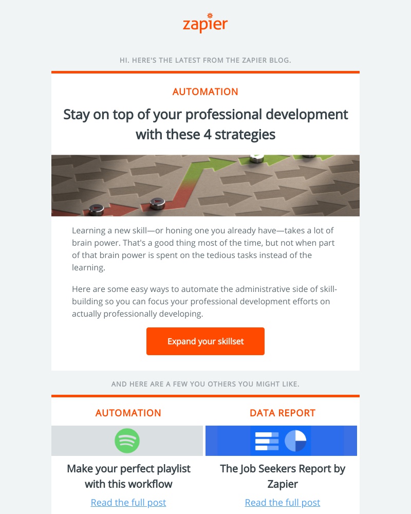 Zapier - Stay on top of your professional development with these 4 strategies