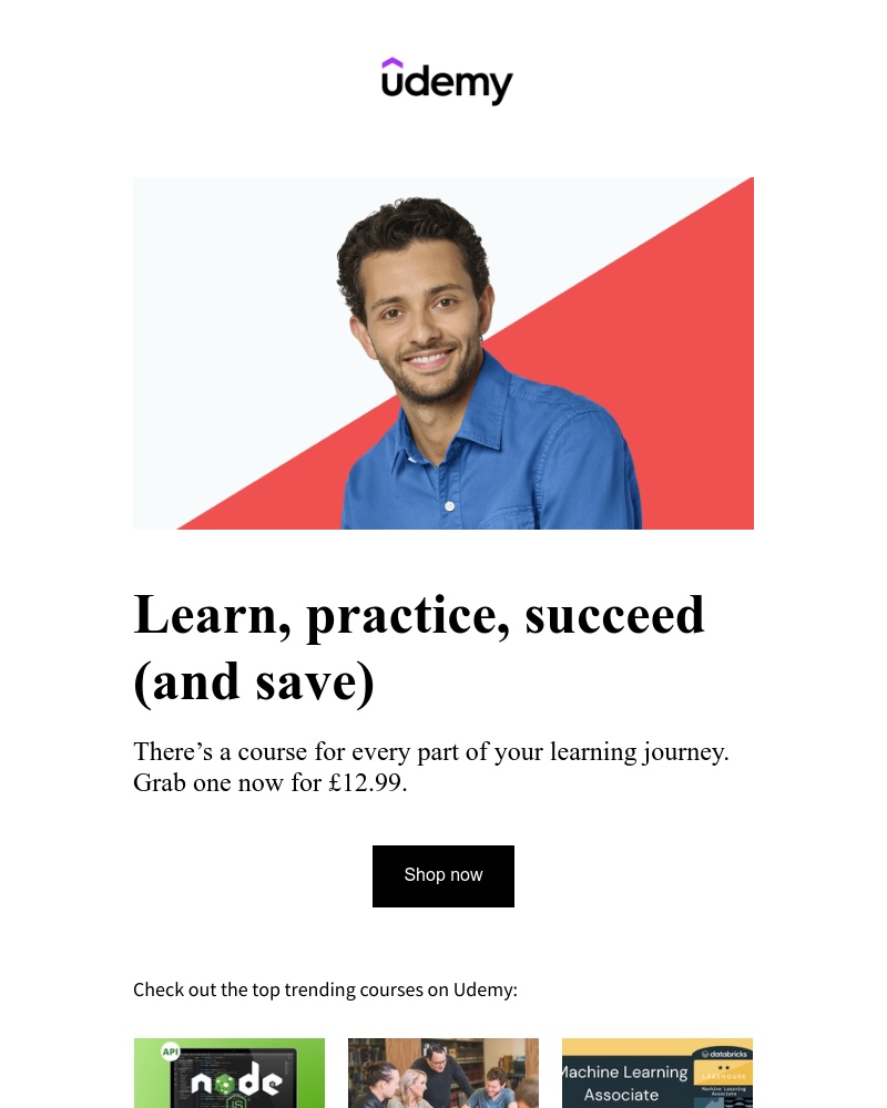 Buying something on Udemy video screenshot