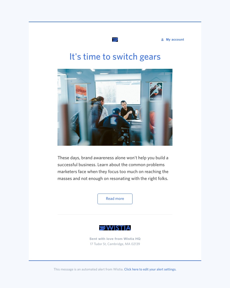 Wistia - Stop chasing after brand awareness 🏃