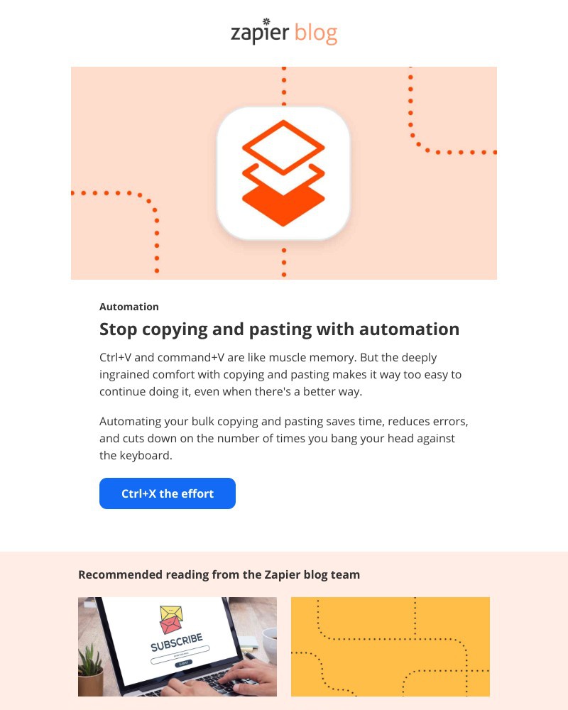 Zapier - Stop copying and pasting