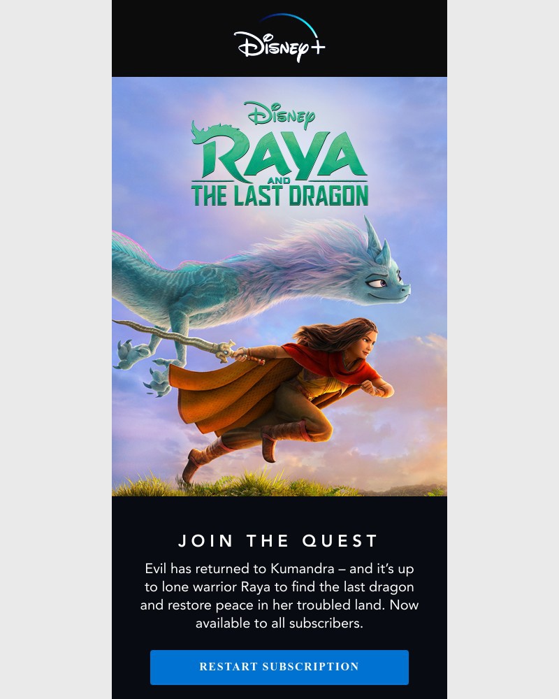 Disney+ - Stream Raya and the Last Dragon