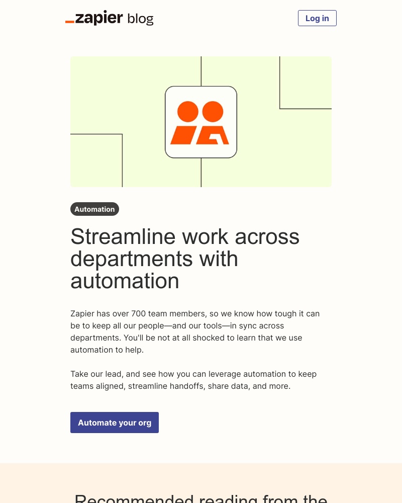 Accepting an invite on Zapier video screenshot