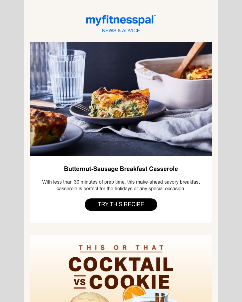 MyFitnessPal - Stress-Free Breakfast Casserole? Sign Me Up!