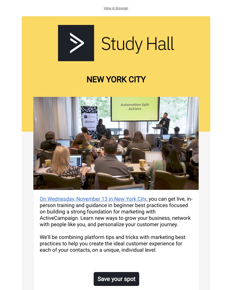  - Study Hall is coming back to New York City ✏️