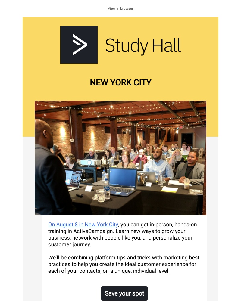  - Study Hall is coming back to New York City ✏️