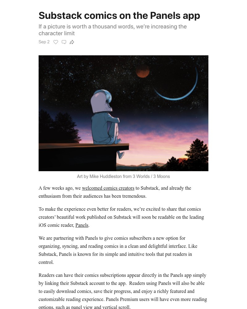 Substack - Substack comics on the Panels app