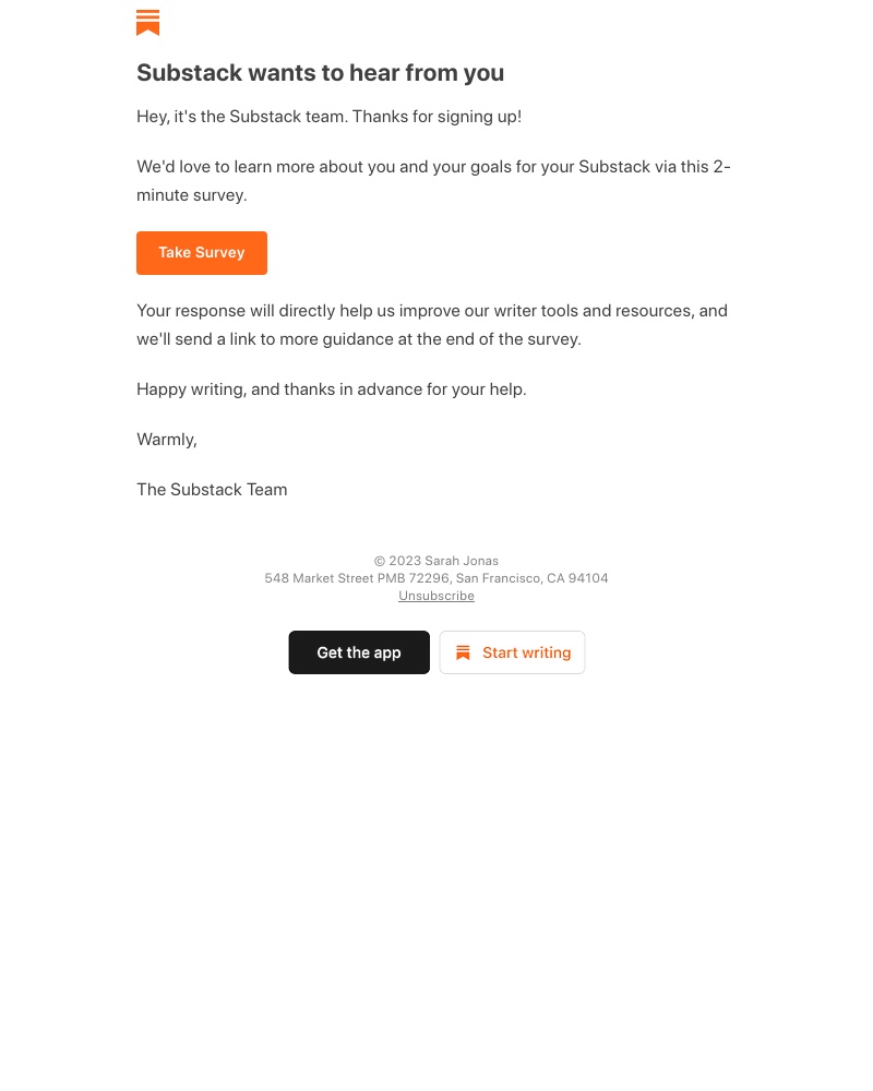 Substack - Substack wants to hear from you