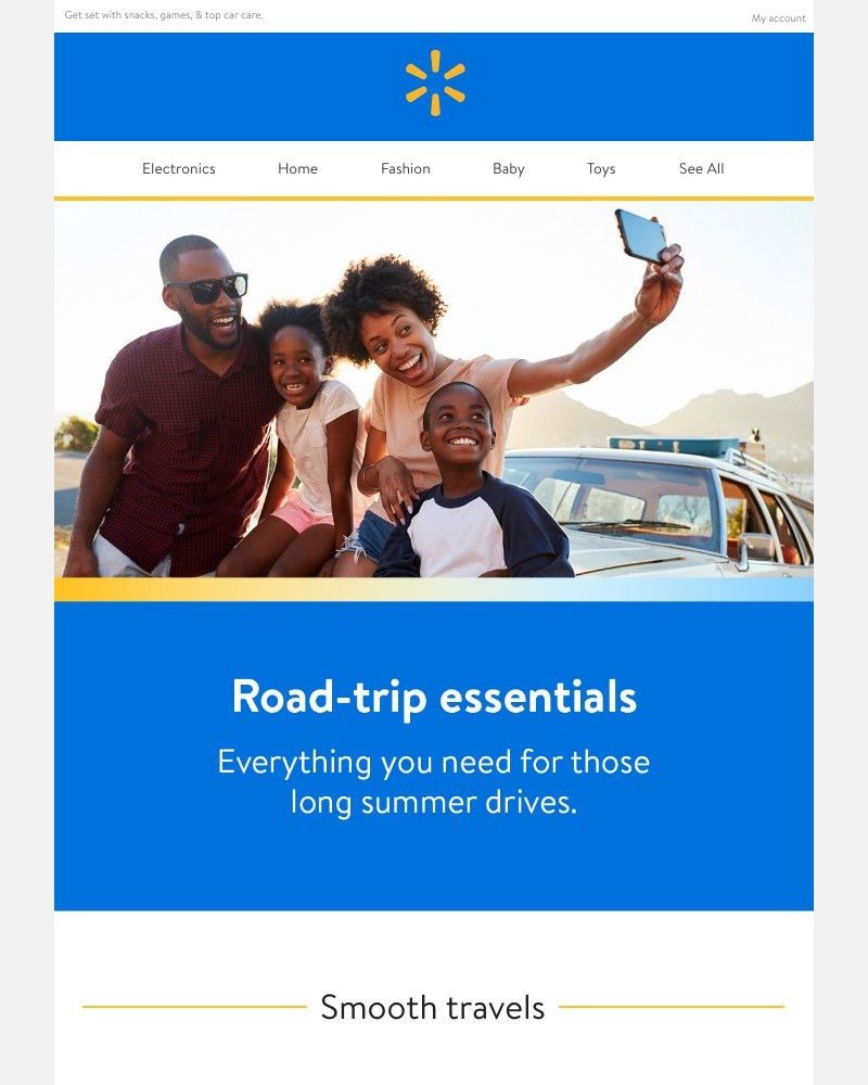 Walmart - Summer road trip must-haves 🌞