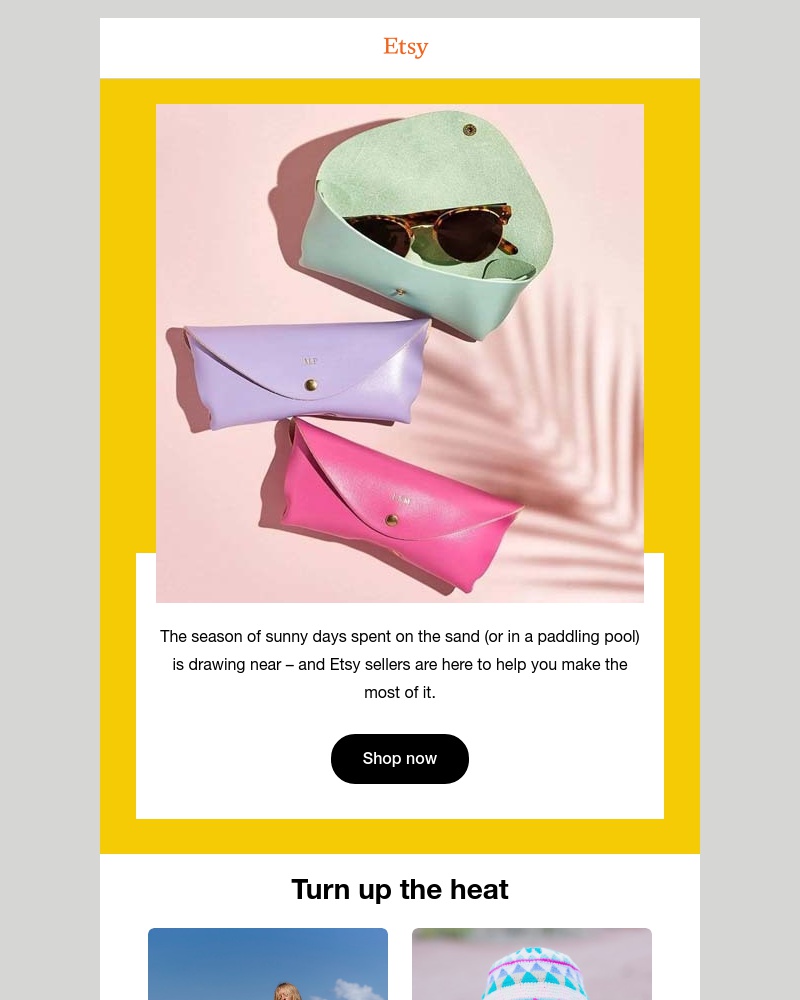 Etsy - Sunny days ahead