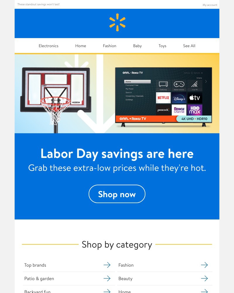 Walmart - Super-low prices for Labor Day are here 🙌