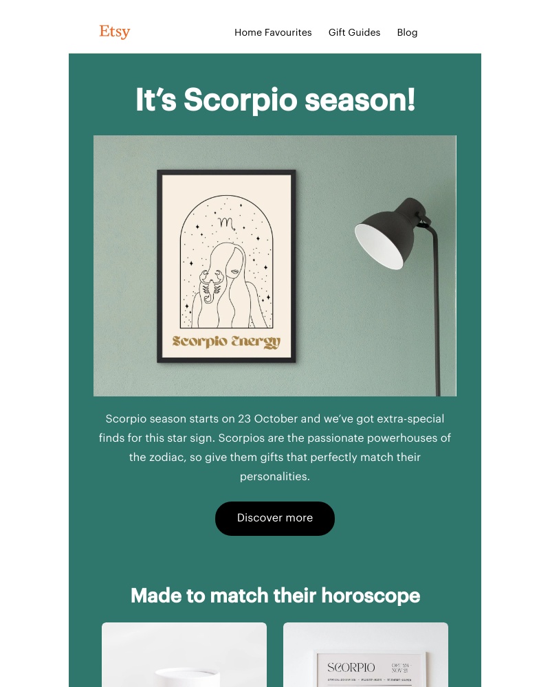 Etsy - Superb Scorpio gifts ♏