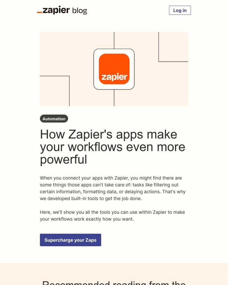 Zapier - Supercharge your Zaps