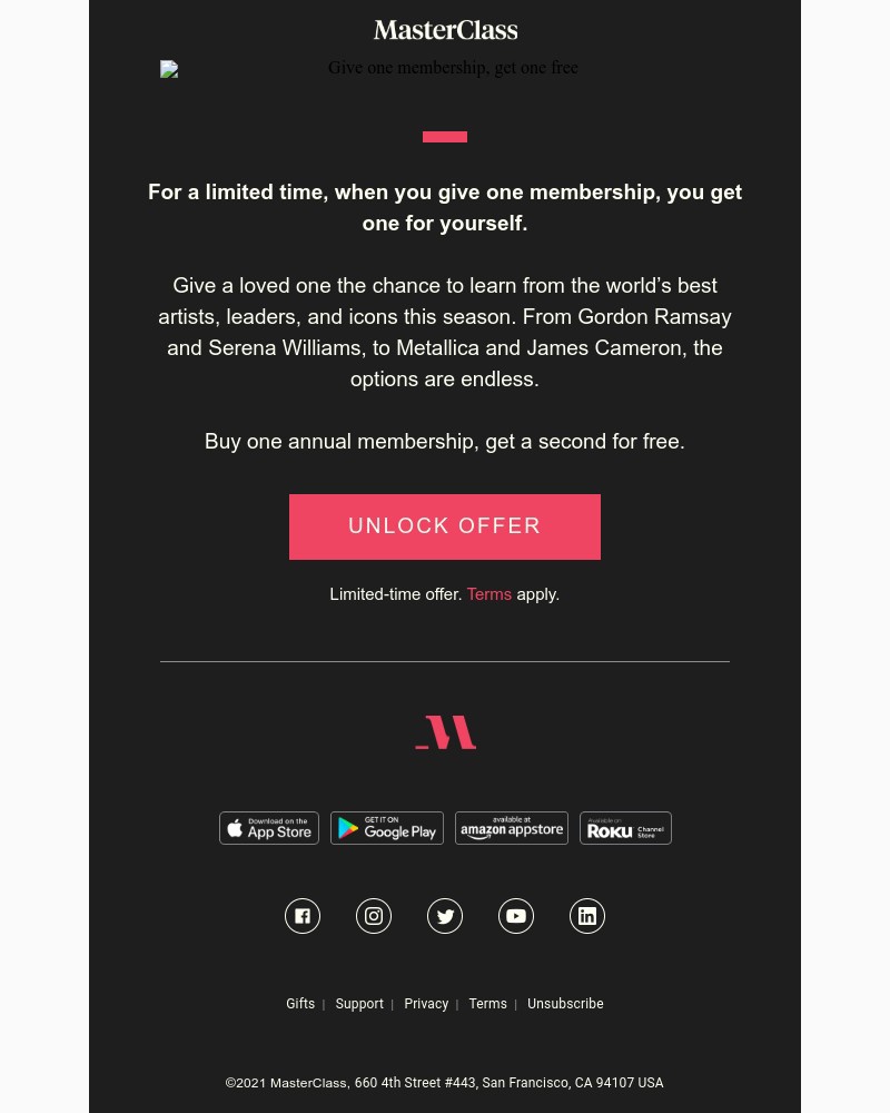  - SURPRISE EXTENSION: Get one membership, give another free
