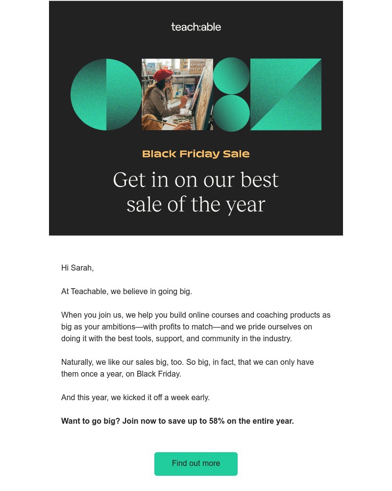Teachable - Surprise! 🎉 We’re kicking off Black Friday a week early