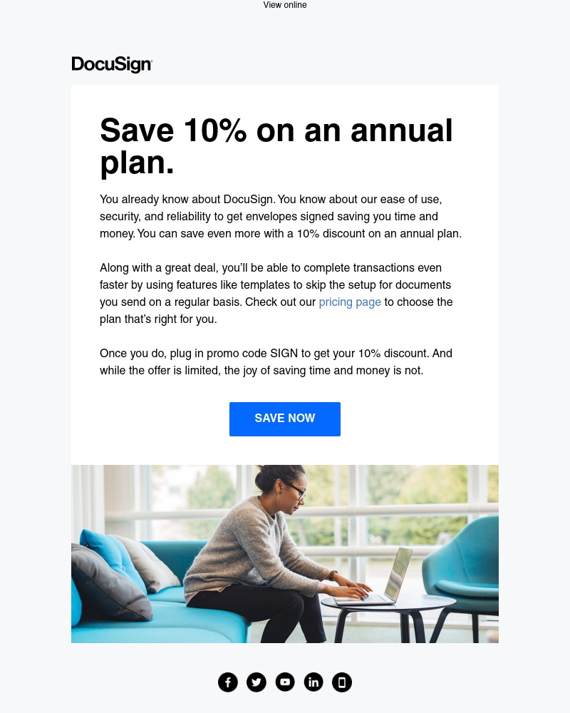 Docusign - Sweet deal just for you