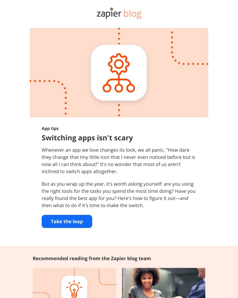 Zapier - Switching apps isn't scary