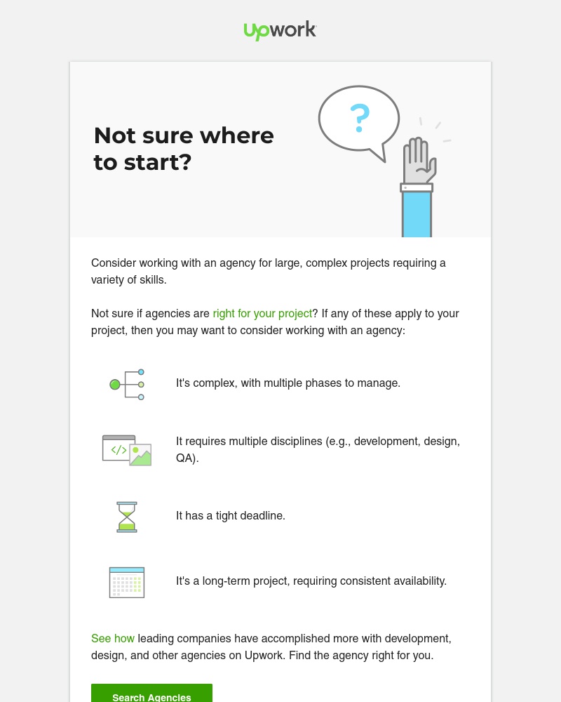 Upwork - Tackle large projects with an agency
