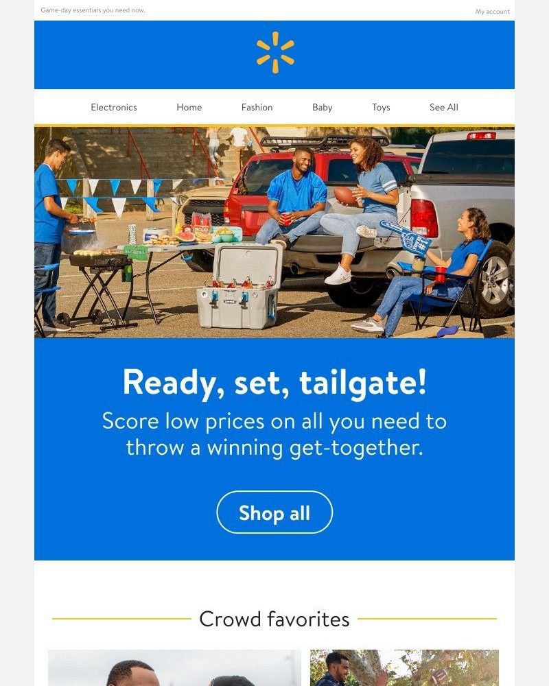 Walmart - Tailgate anyone? 👀 🏈