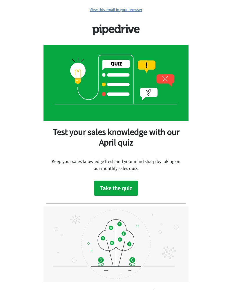 Pipedrive - Take our April sales quiz