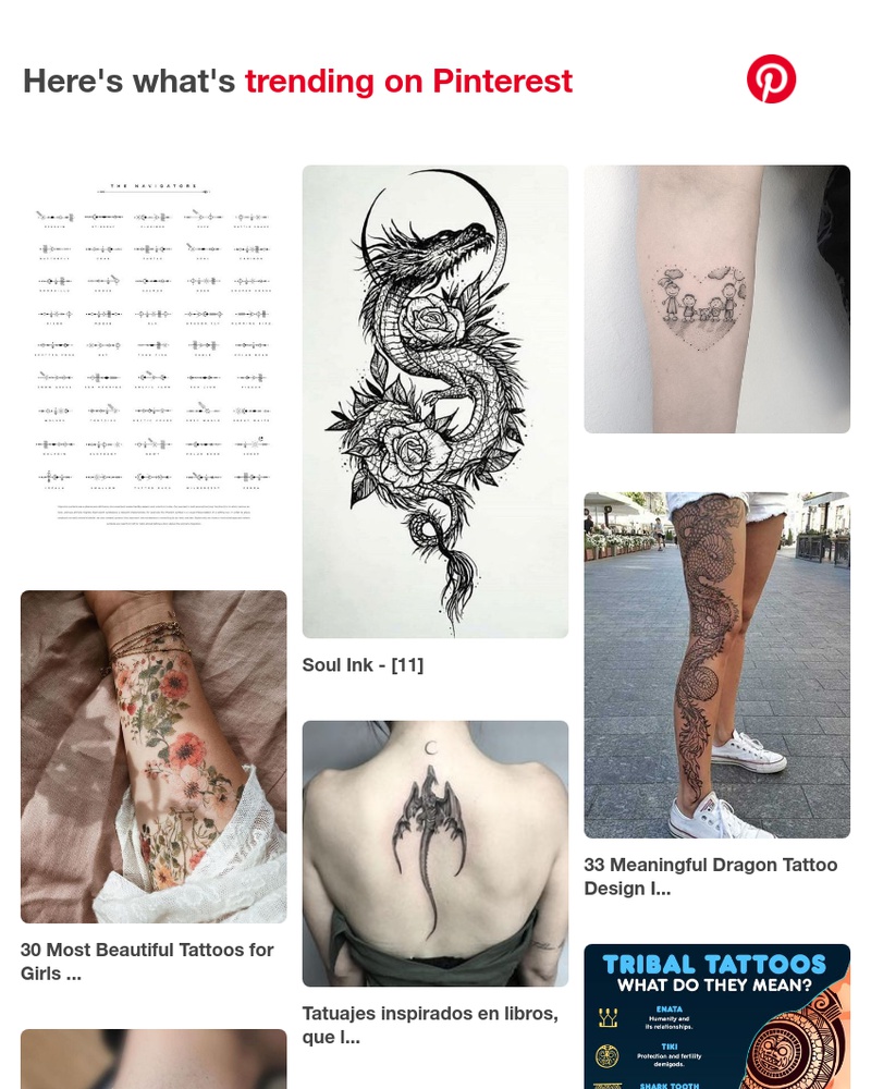Pinterest - 📌 Tattoos and body art, Dragon tattoo designs and more Pins popular on Pinterest