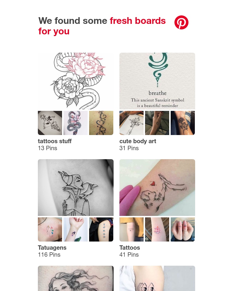 Pinterest - tattoos stuff, cute body art and 12 other boards like yours