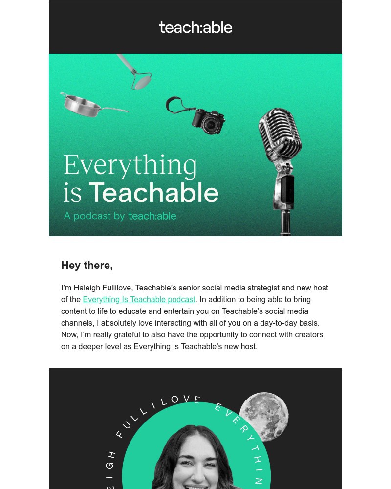 Teachable - Teachable's podcast is back—introducing your new host