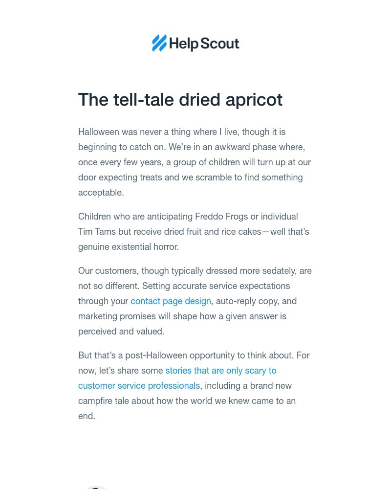 Help Scout - Terror in the inbox: Halloween tales for service professionals 