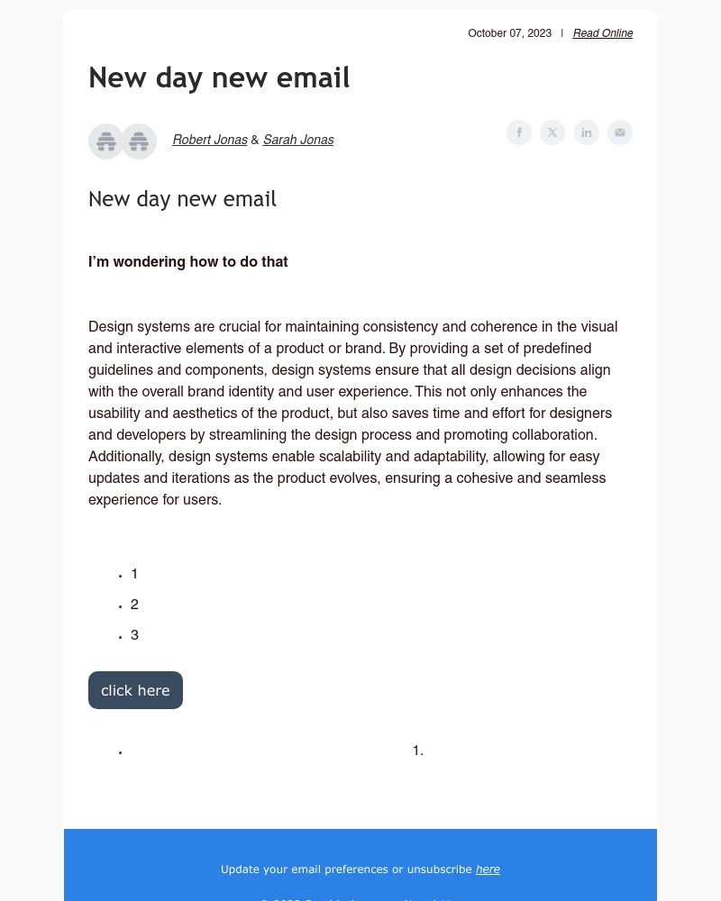 Beehiiv - [TEST] New day new email