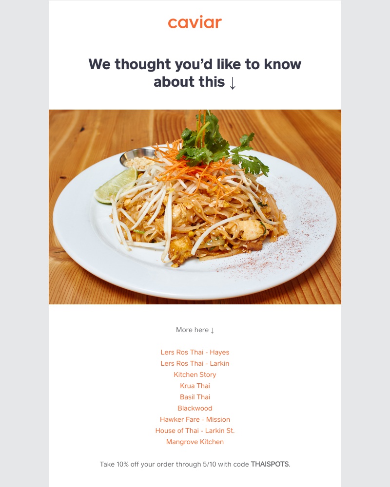 - Thai spots you should probably know about