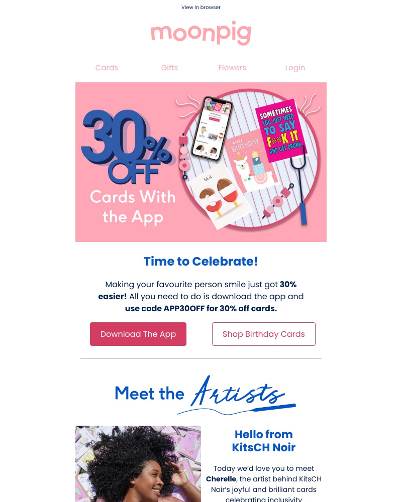 Moonpig - Thank us later... 📱✨