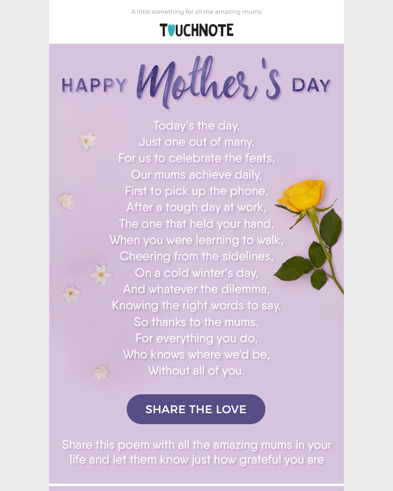 TouchNote - Thank you, Mum ❤️