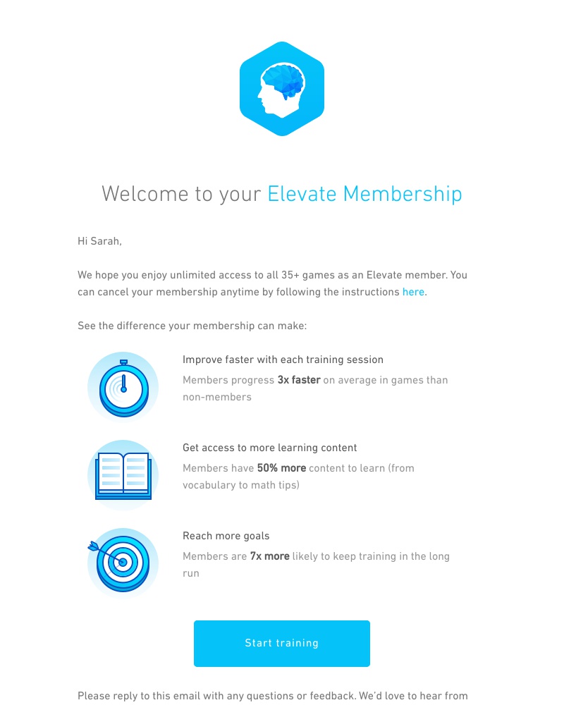 Upgrading your account on Elevate video screenshot