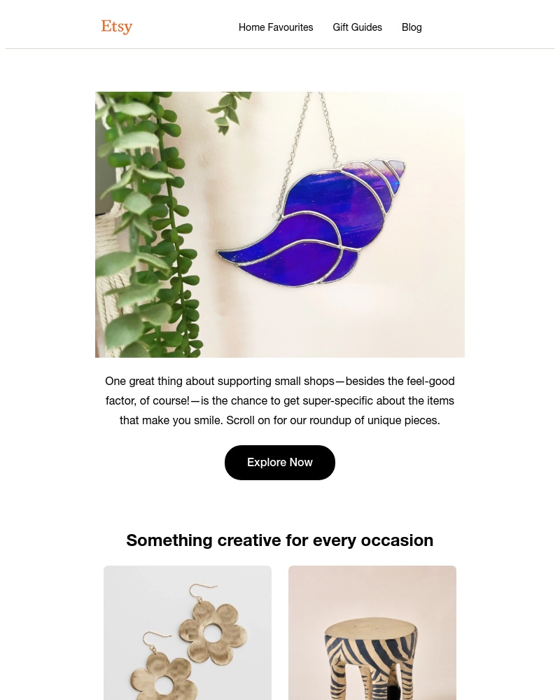 Etsy - “Thanks, it’s from Etsy!”